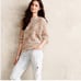 Anthropologie La Fee Vert Darien Crewneck Sweater Eyelash Confetti Women's Large