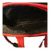Women Red Leather Adjustable Shoulder Strap Two Handle Messenger Bag 15.5 x10 x5