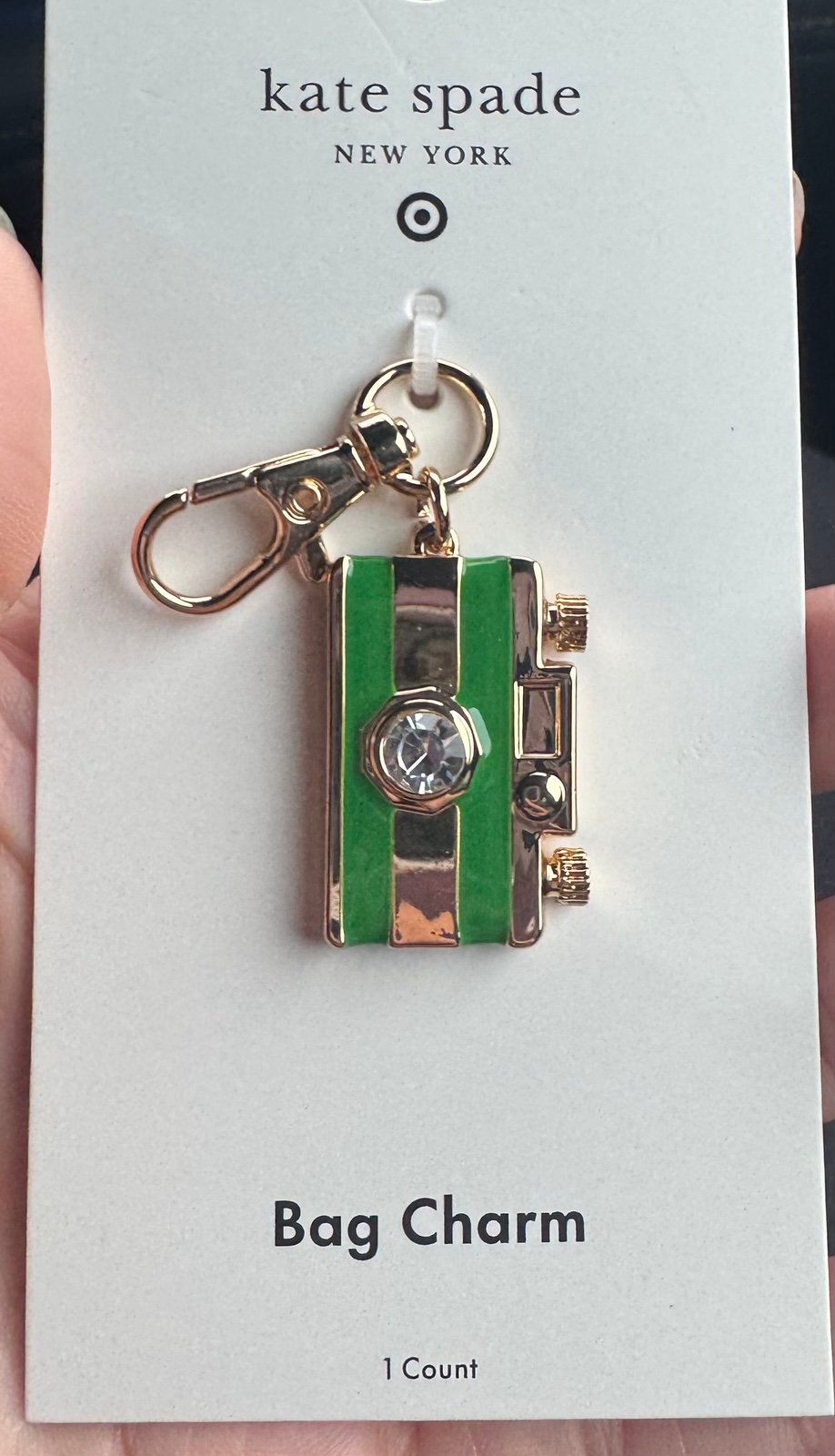 Kate spade camera bag charm