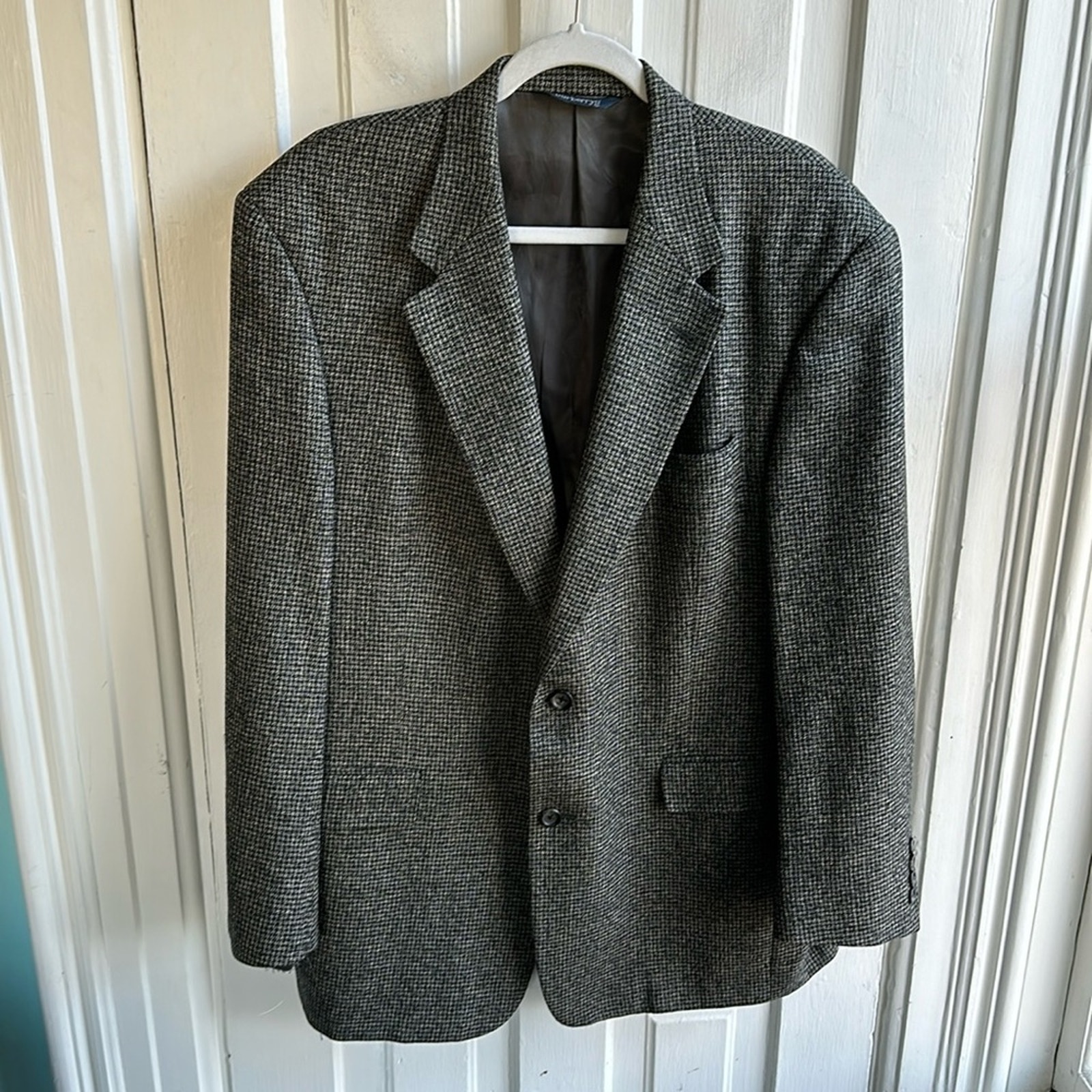 Burberry Vintage Burberrys Wool Tweed Blazer Jacket