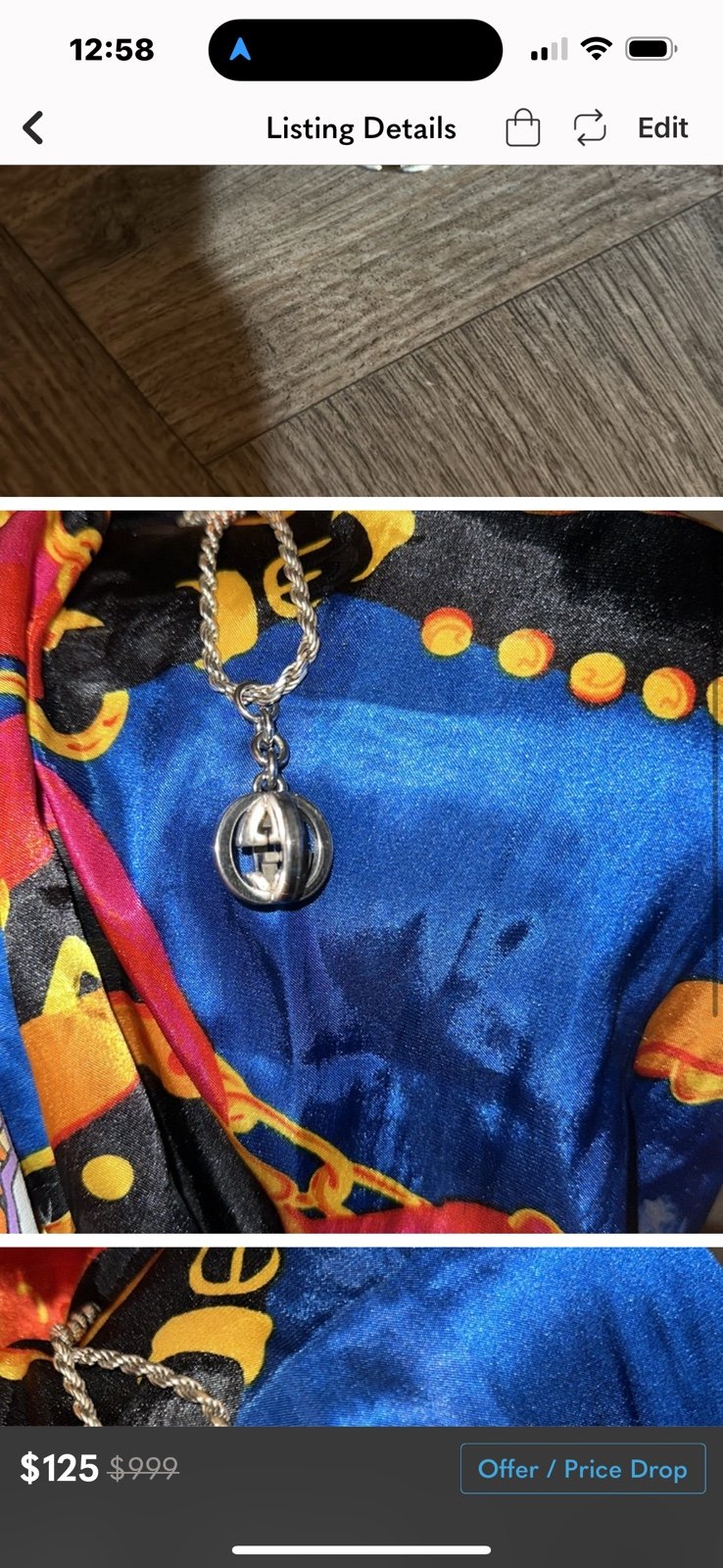 Gucci zipper pull