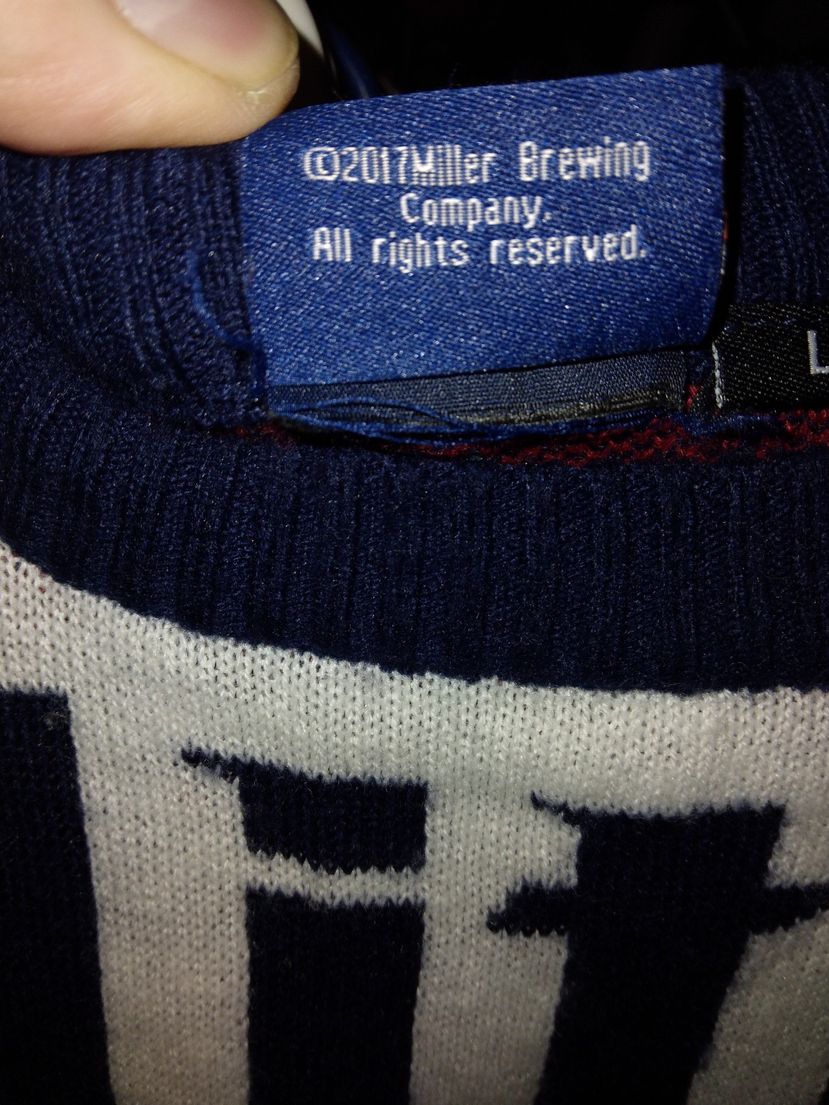 miller lite christmas sweater 2017