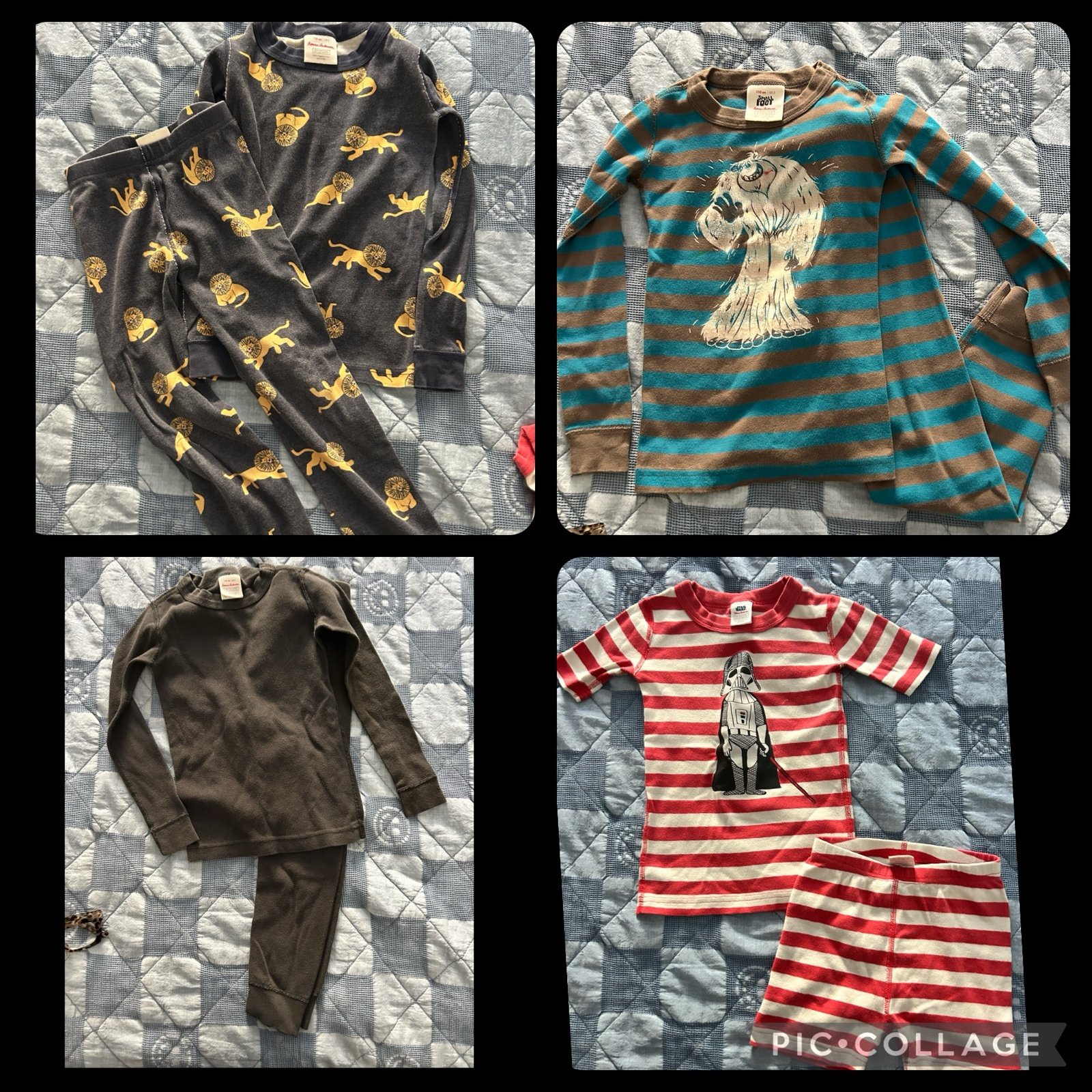 lot of hanna andersson pajamas size 5