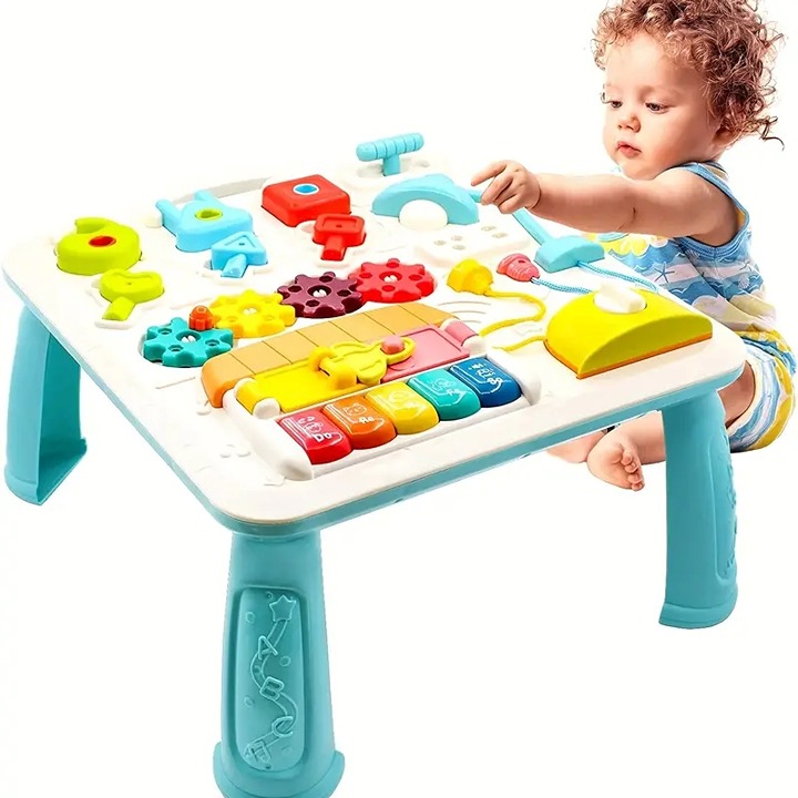 Infant Puzzle Game Table, Can Be Hung With Table Legs For Logical Thinking Train