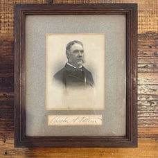 Vintage Chester A. Arthur President Framed Portrait Replica Signature 8.5x10