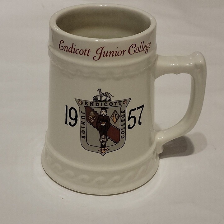 Endicott Junior College 1957 Class Stein Mug Beverly Massachusetts Ruth Nassau