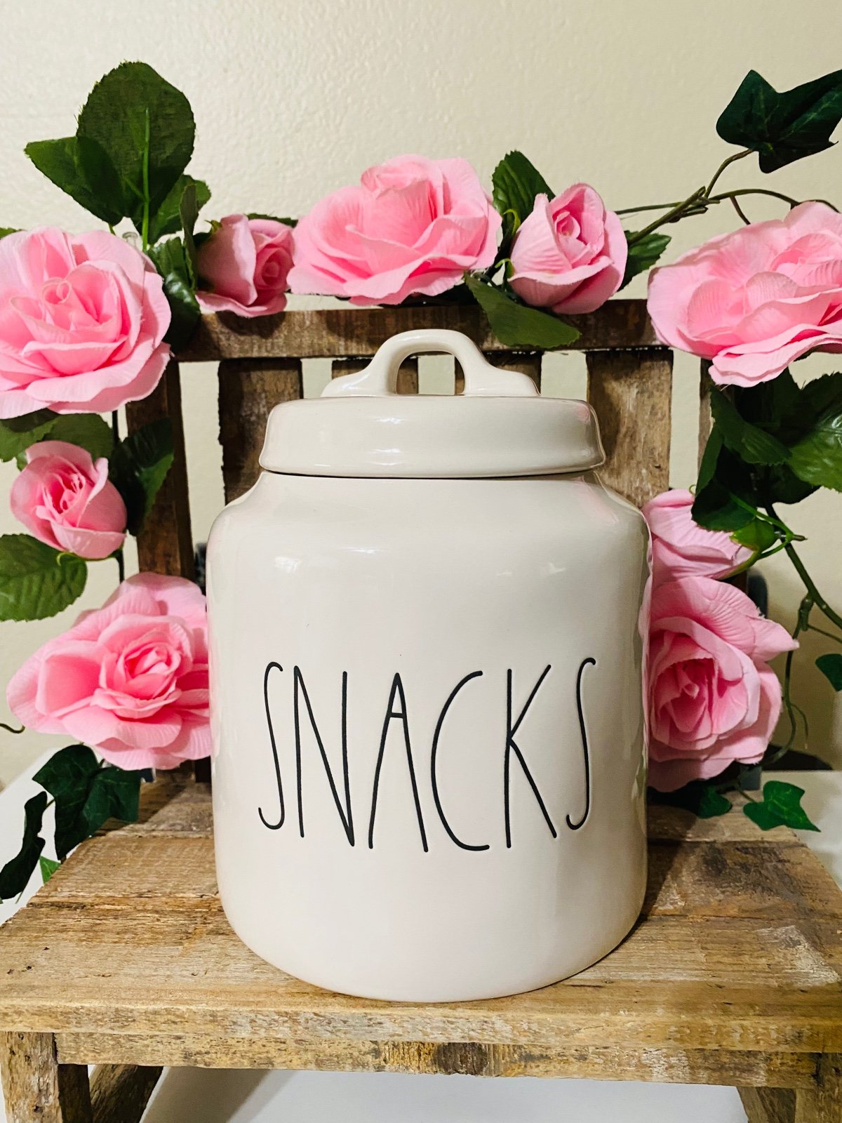 Rae Dunn SNACKS CANISTER
