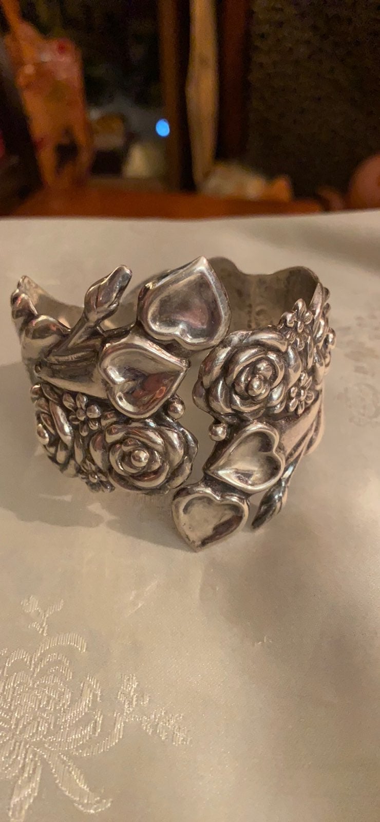 Vintage Sterling Silver Cuff Bracelet
