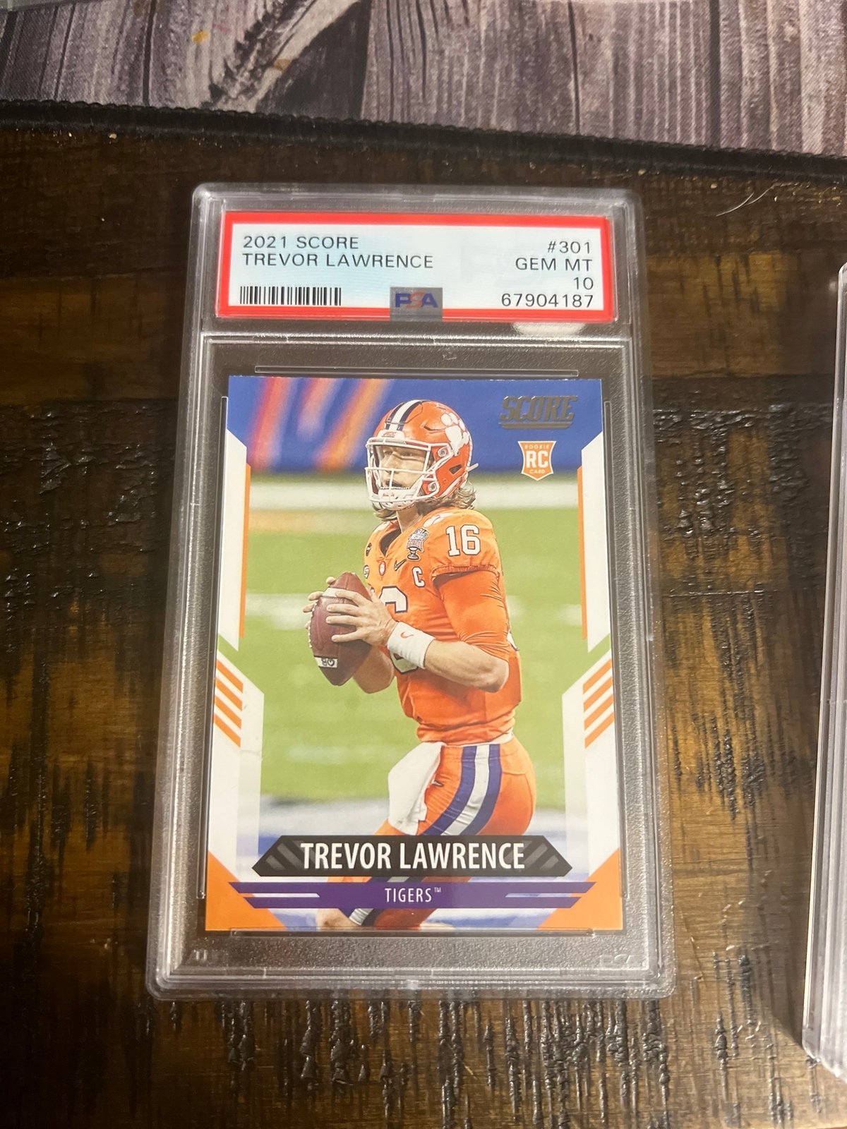 2021 Score Base Trevor Lawrence 301 PSA 10