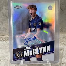2022 Topps Chrome MLS Refractor Auto #35 Jack McGlynn Rookie Philadelphia Union