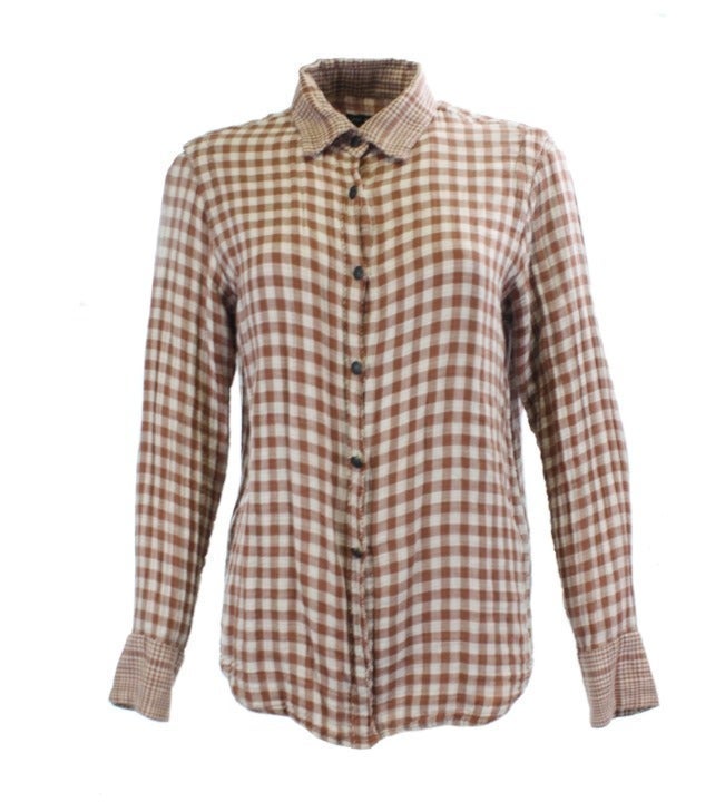 RAG & BONE Red Plaid Button Down Shirt Size 0