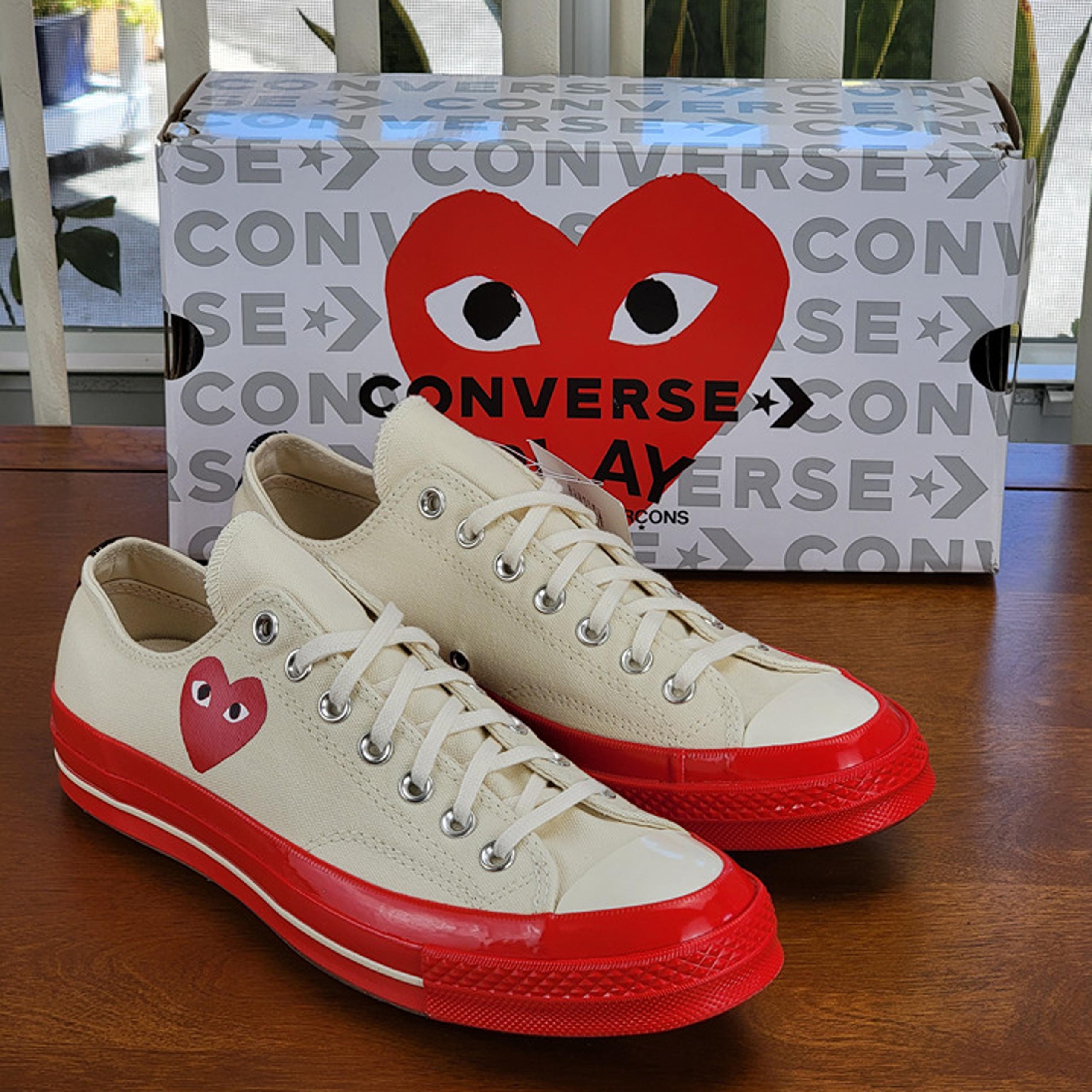 Converse X Comme des Garçons Play Chuck 70 Ox Canvas A01796C Men's Size 9