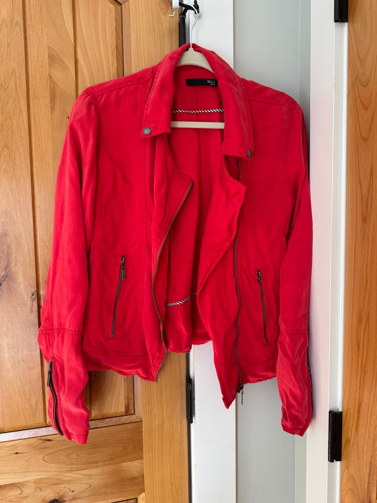 NWOT Max Studio Tencel moto jacket