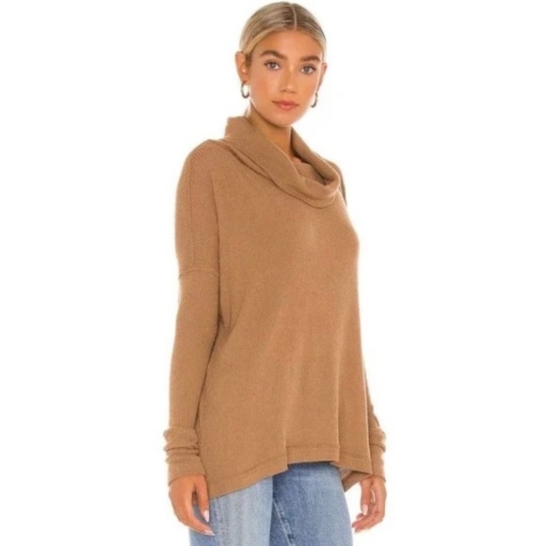 NWT Free People Juicy Long Sleeve Waffle Knit Thermal Shirt L