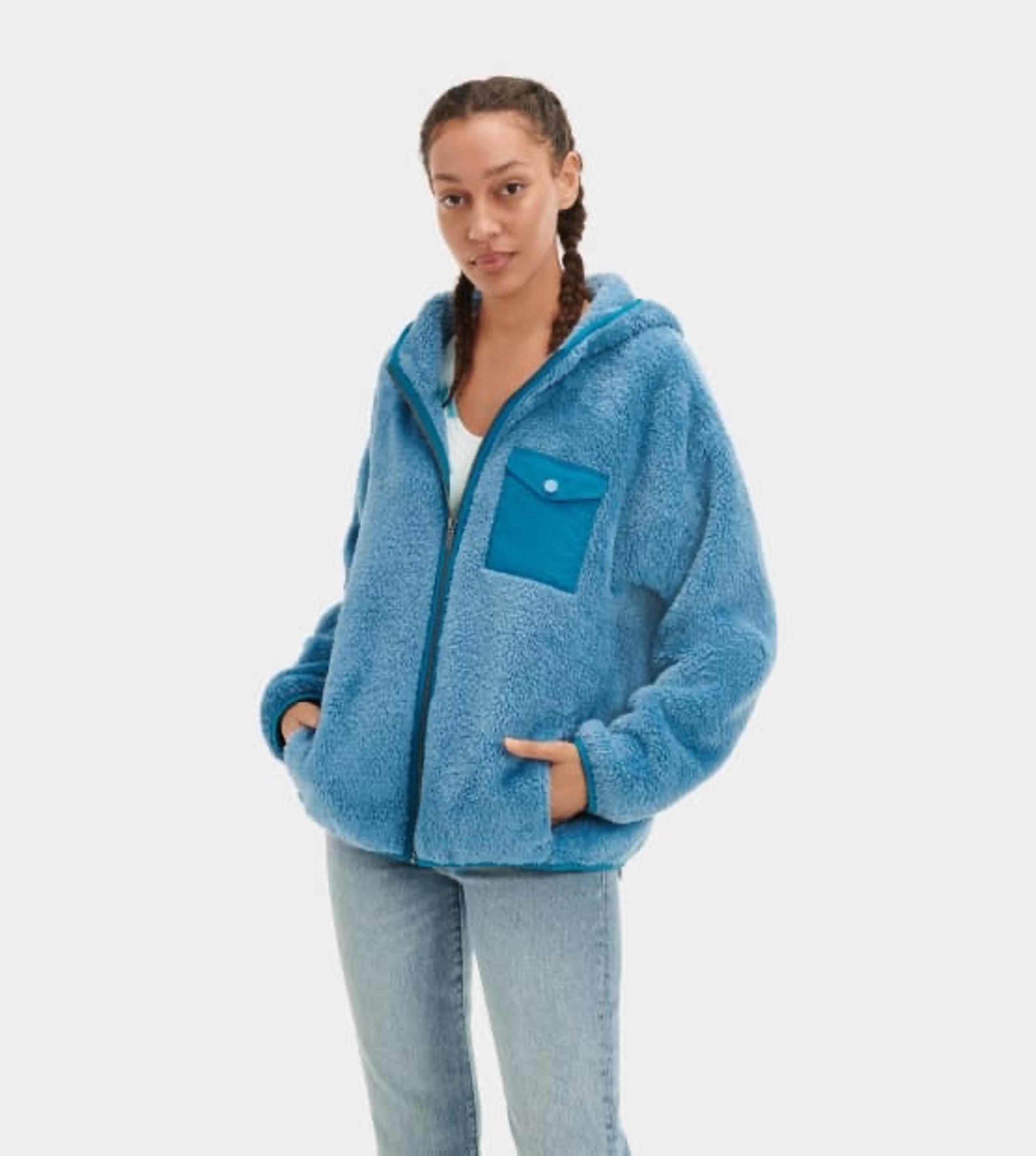 UGG NWOT Kadence Hoodie Sherpa Sweater Sz Small