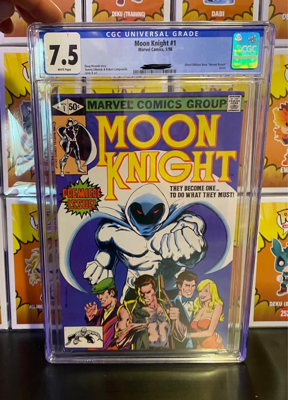 CGC Moon Knight 7.5 (Key Issue) !!!!