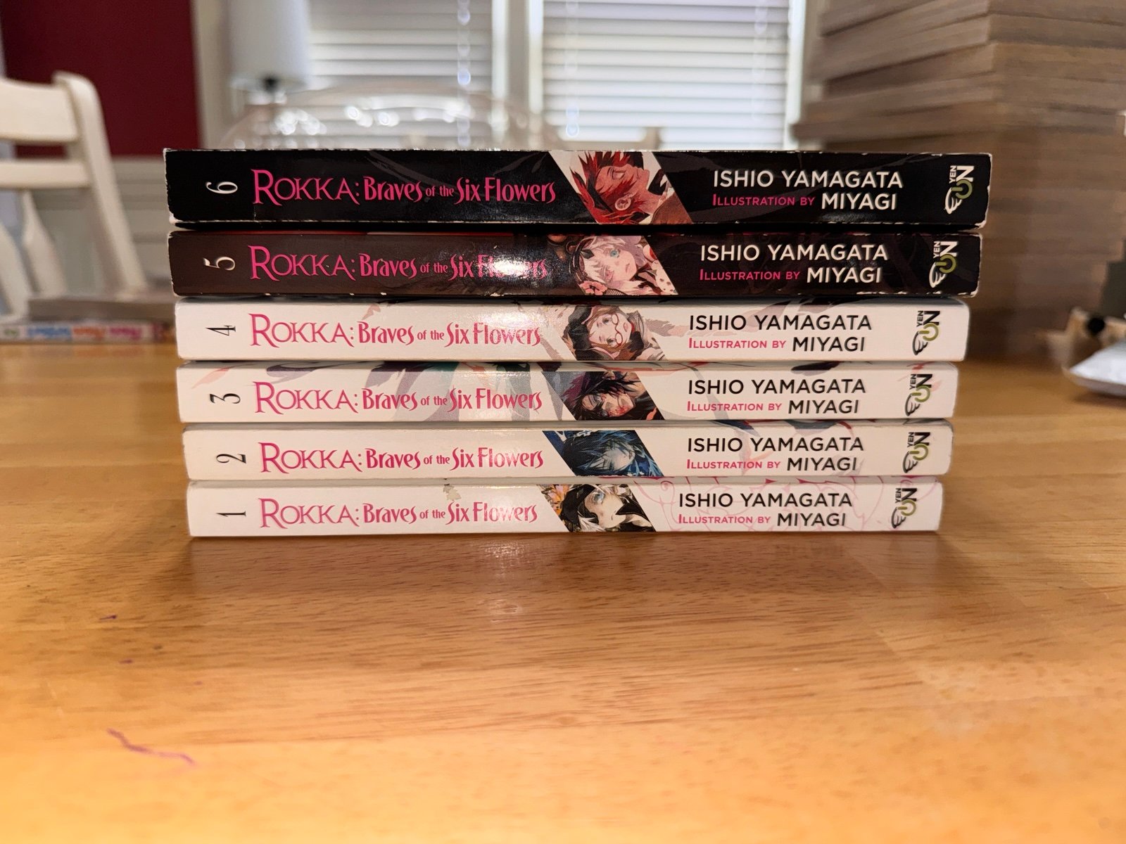 Rokka Braves of the Six Flowers Light Novel Vol (1-6) (5 OOP rare) Full Set