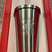NEW! Starbucks 2014 Silver Stainless Steel 16oz Cold Cup Tumbler w/ Metal Straw