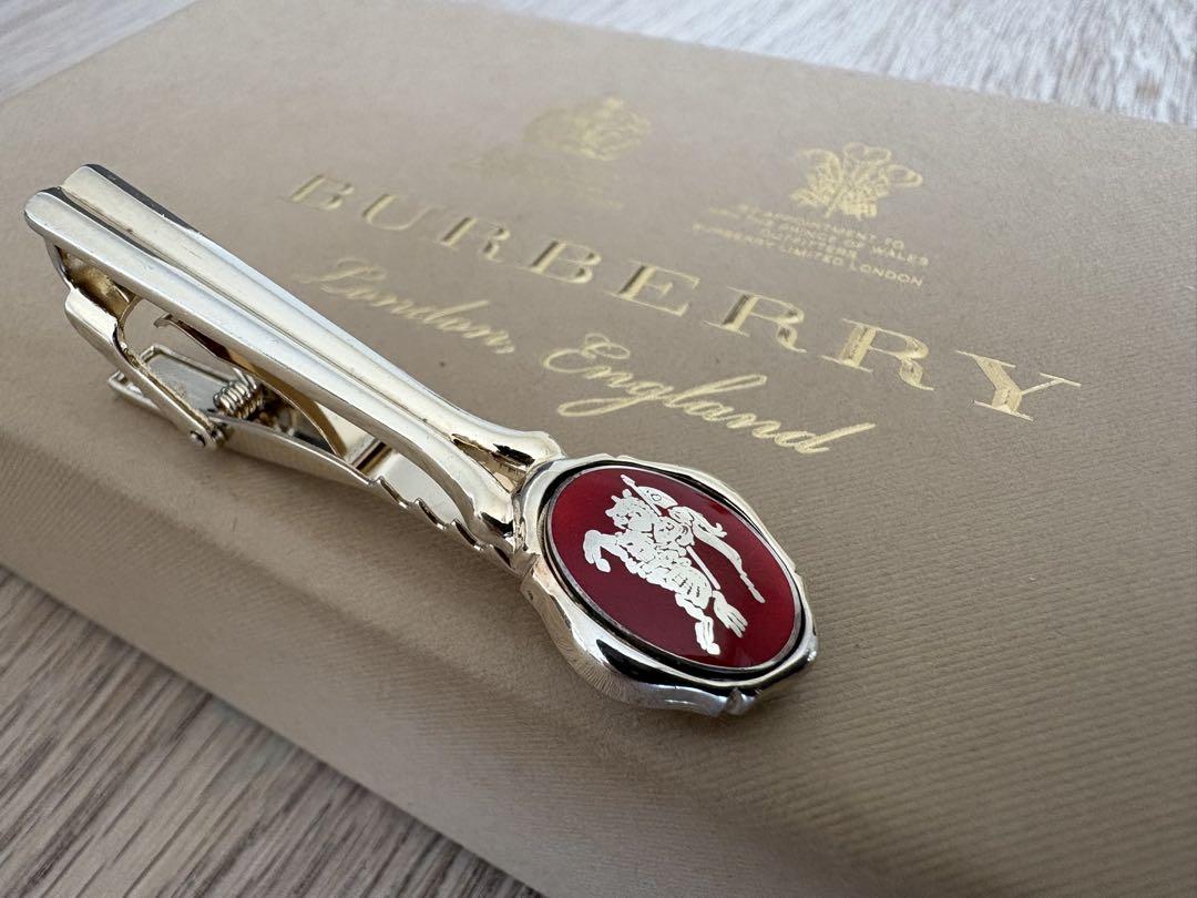 Burberrys Sterling Silver Tie Clip (No Accessories)