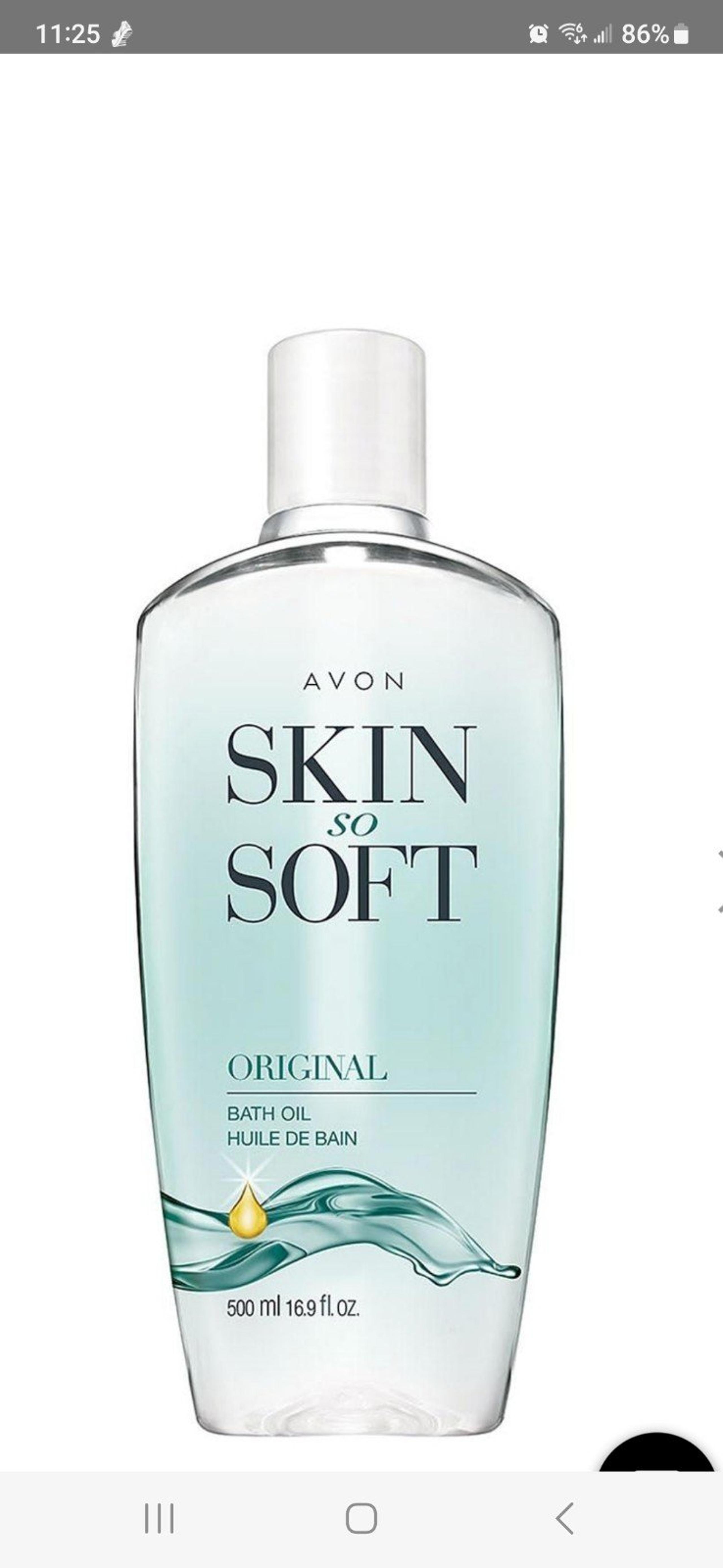 Skin So soft bath oil 500ml avon