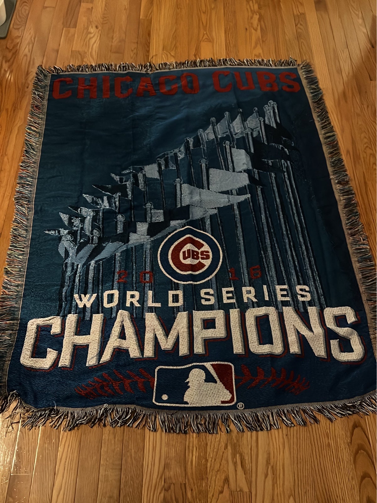 Chicago Cubs 2016 World Series Champions Blanket