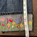 Gap Womens Floral Embroidered Hem Straight Cuff Cropped Jeans Blue Size 8R