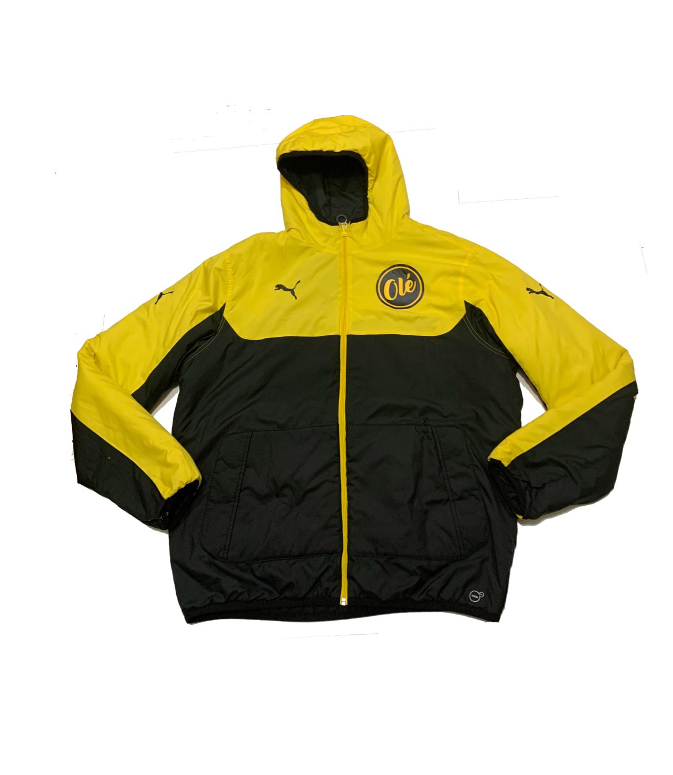 XL / Puma Men's Black and Yellow reversible puffer Jacket lightweight