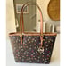 Michael Kors Jet Set Medium Carryall Airplane Print Tote Bag - Brown New