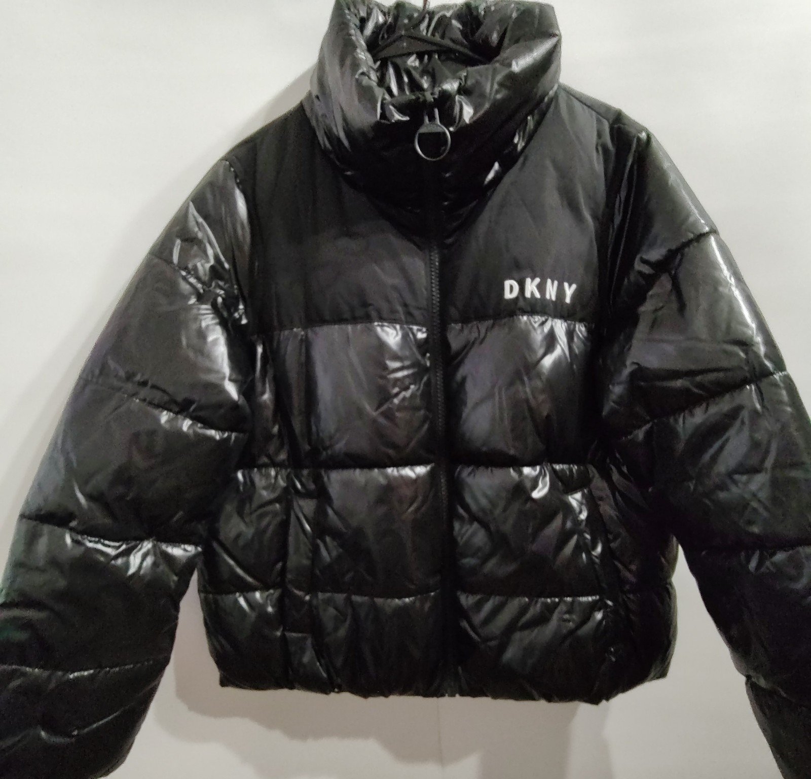 DKNY Puffer Jacket Women's Black Size Large