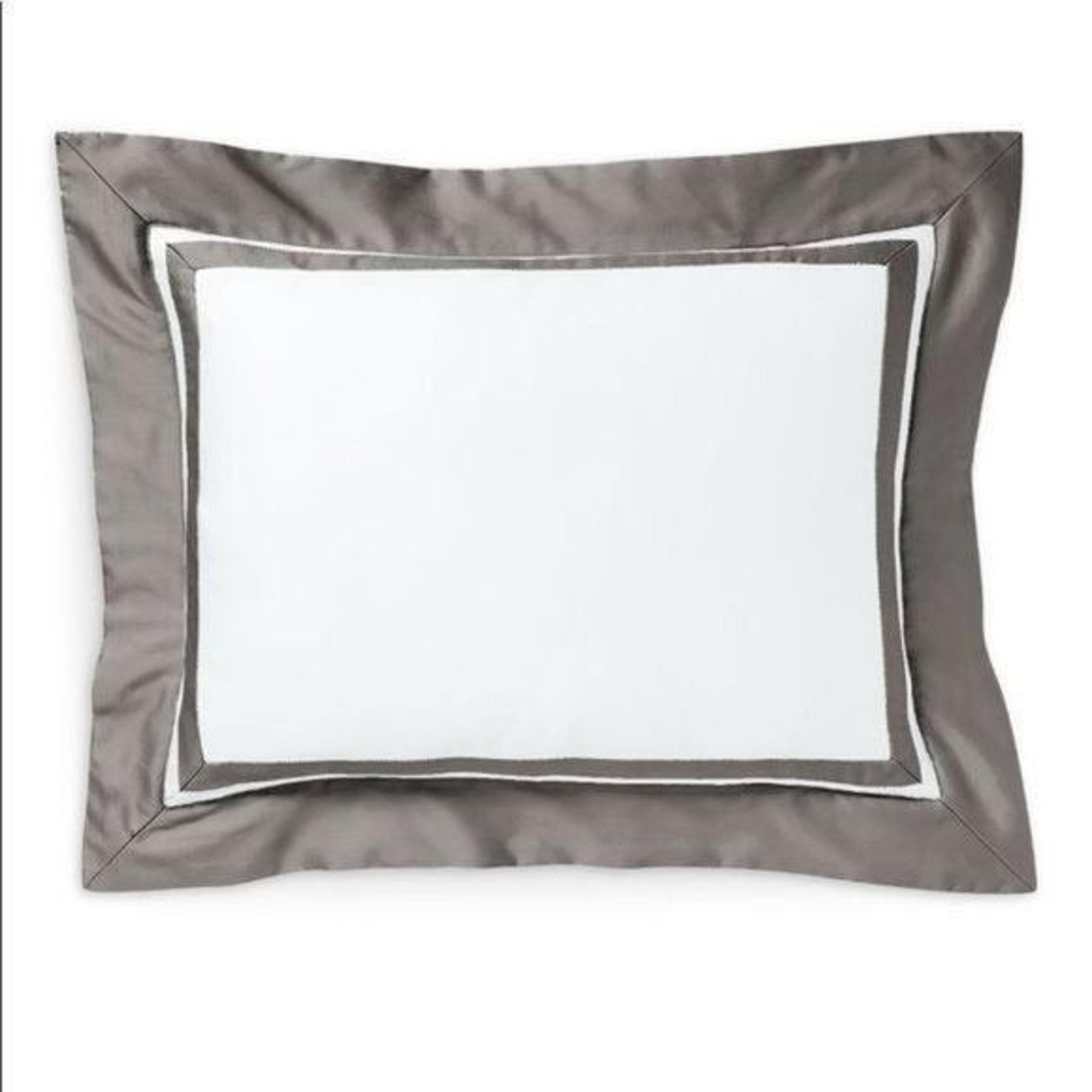 RALPH LAUREN Bowery Decorative Pillow, 12" × 16". Color: Metropolitan Gray