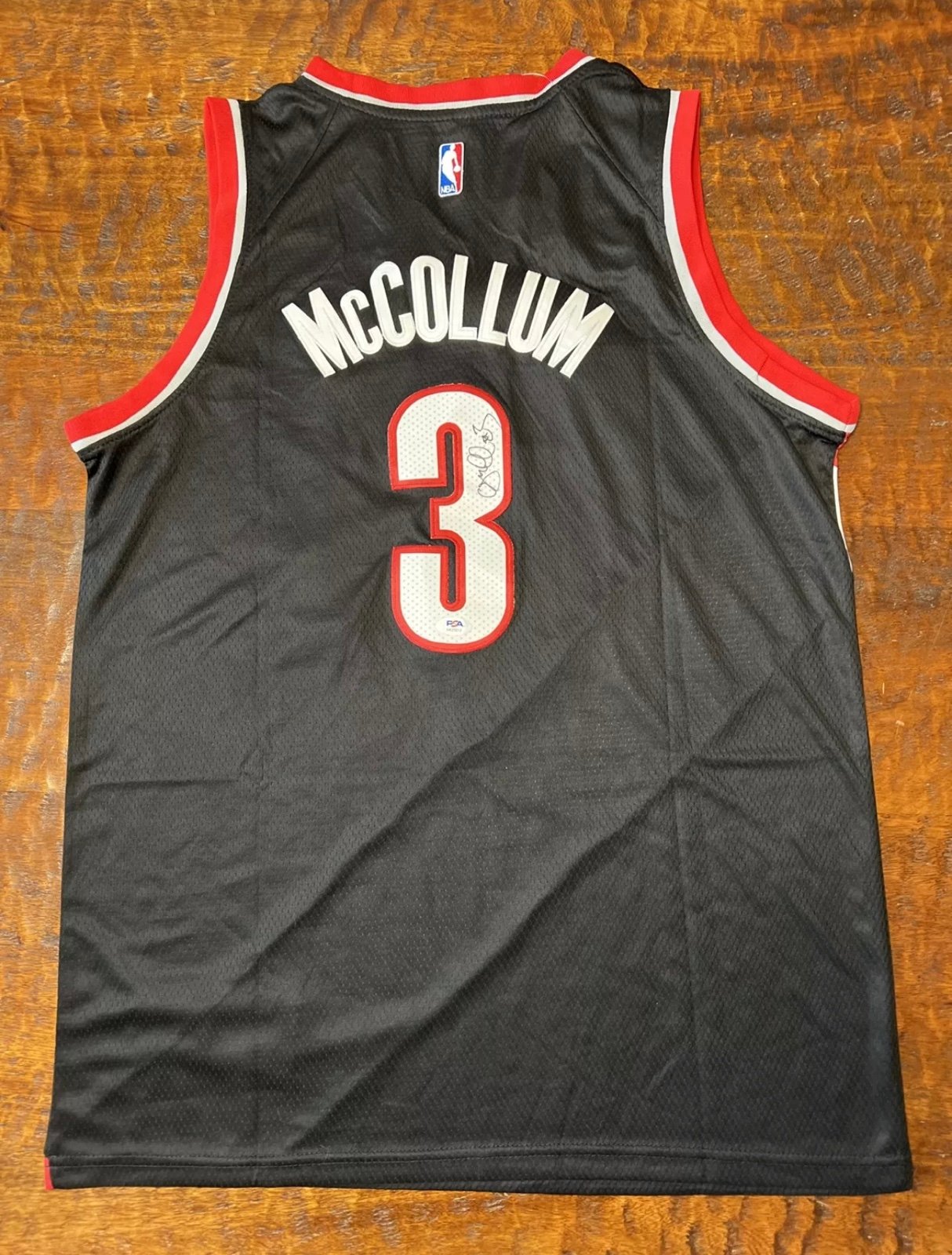 CJ McCollum Signed Portland Trail Blazers Jersey PSA DNA Coa Autographed