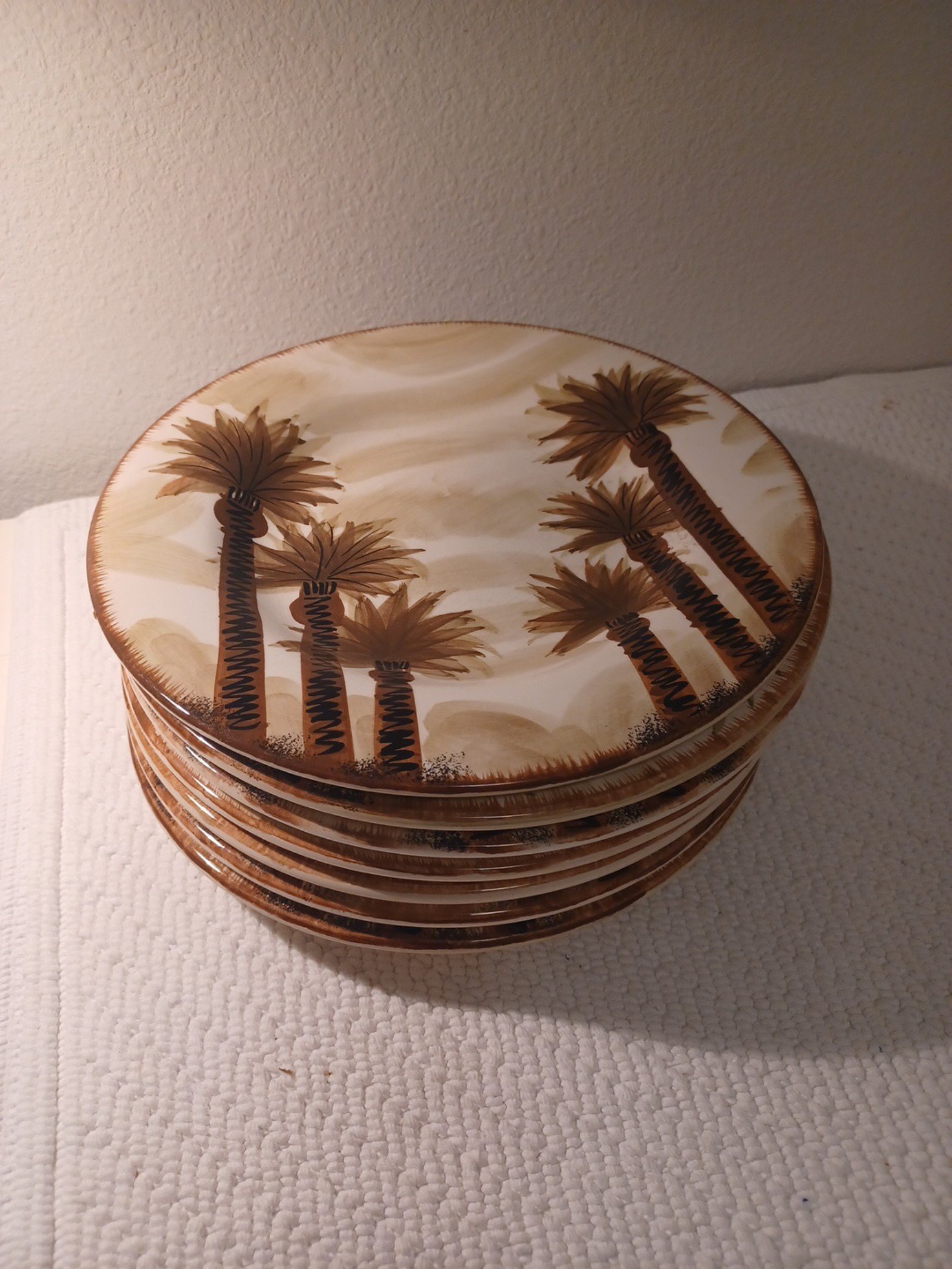 Set of 6 Table top Gallery Tropical Island Dinner plates