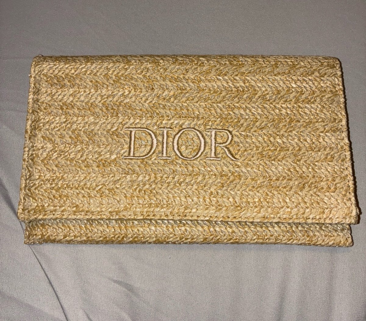 DIOR Raffia Pouch