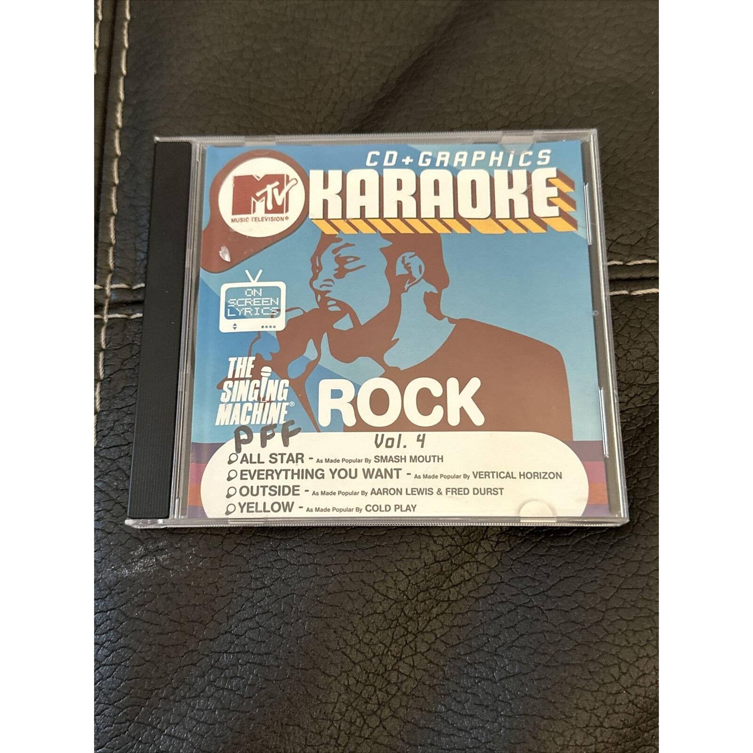 MTV Karaoke The Singing Machine CD Rock Vol.4