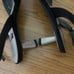 Stuart weitzman black rhinestone kitten slingback point heel evening wear US 6.5