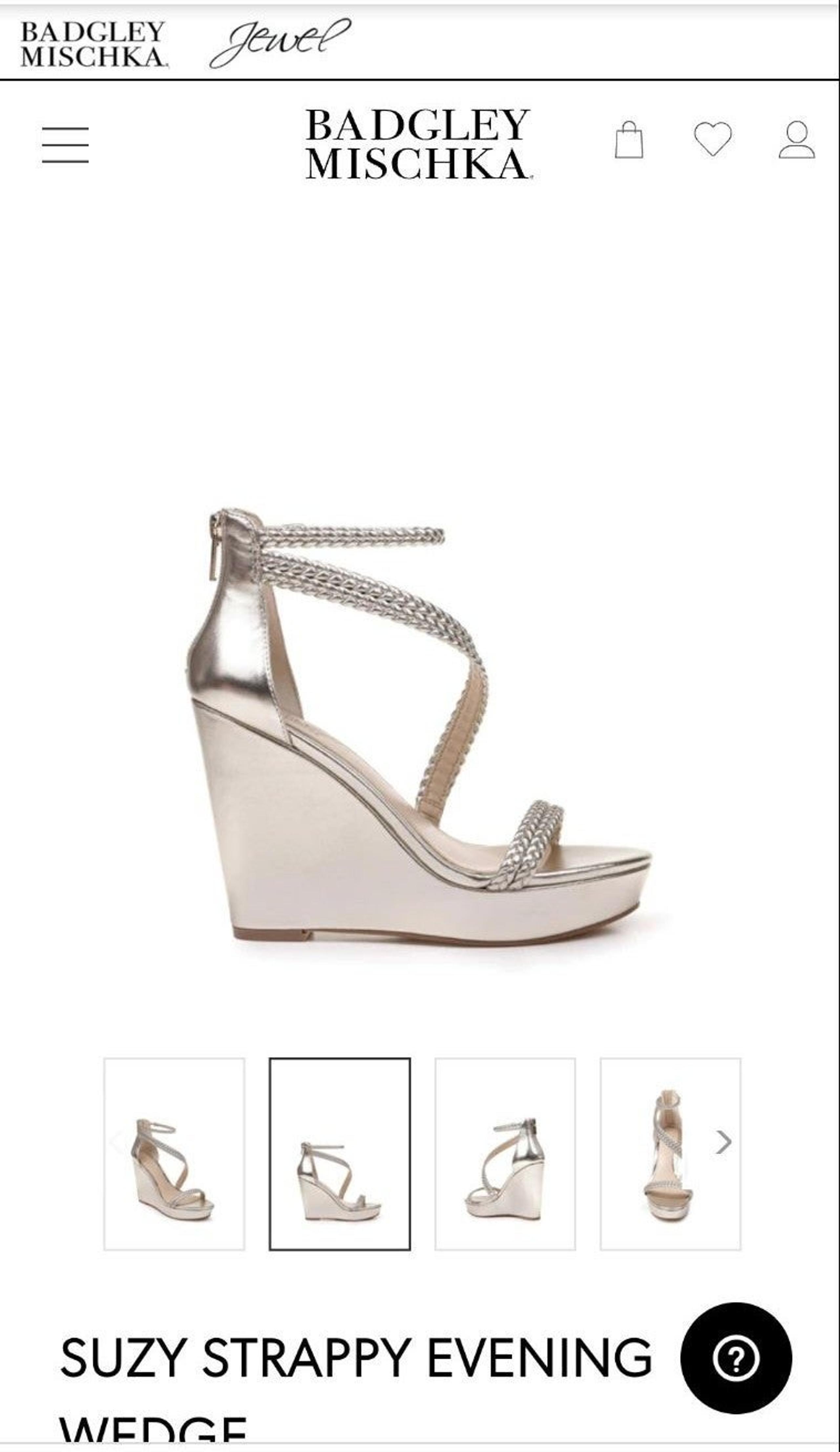 Bragley Mischka/SUZY STRAPPY EVENING WED