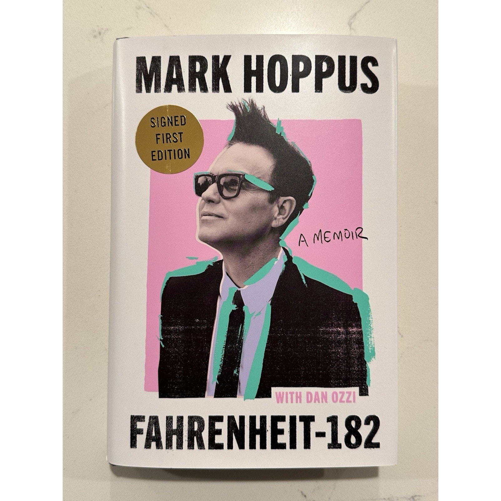 Autographed Mark Hoppus Signed Book Fahrenheit-182 A Memoir Blink 182 #6