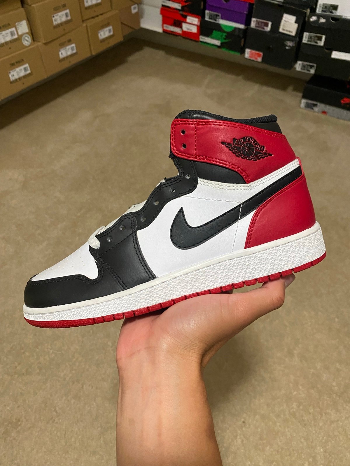 Size 6Y / 7.5W - Air Jordan 1 Retro OG 2013 Black Toe Bred