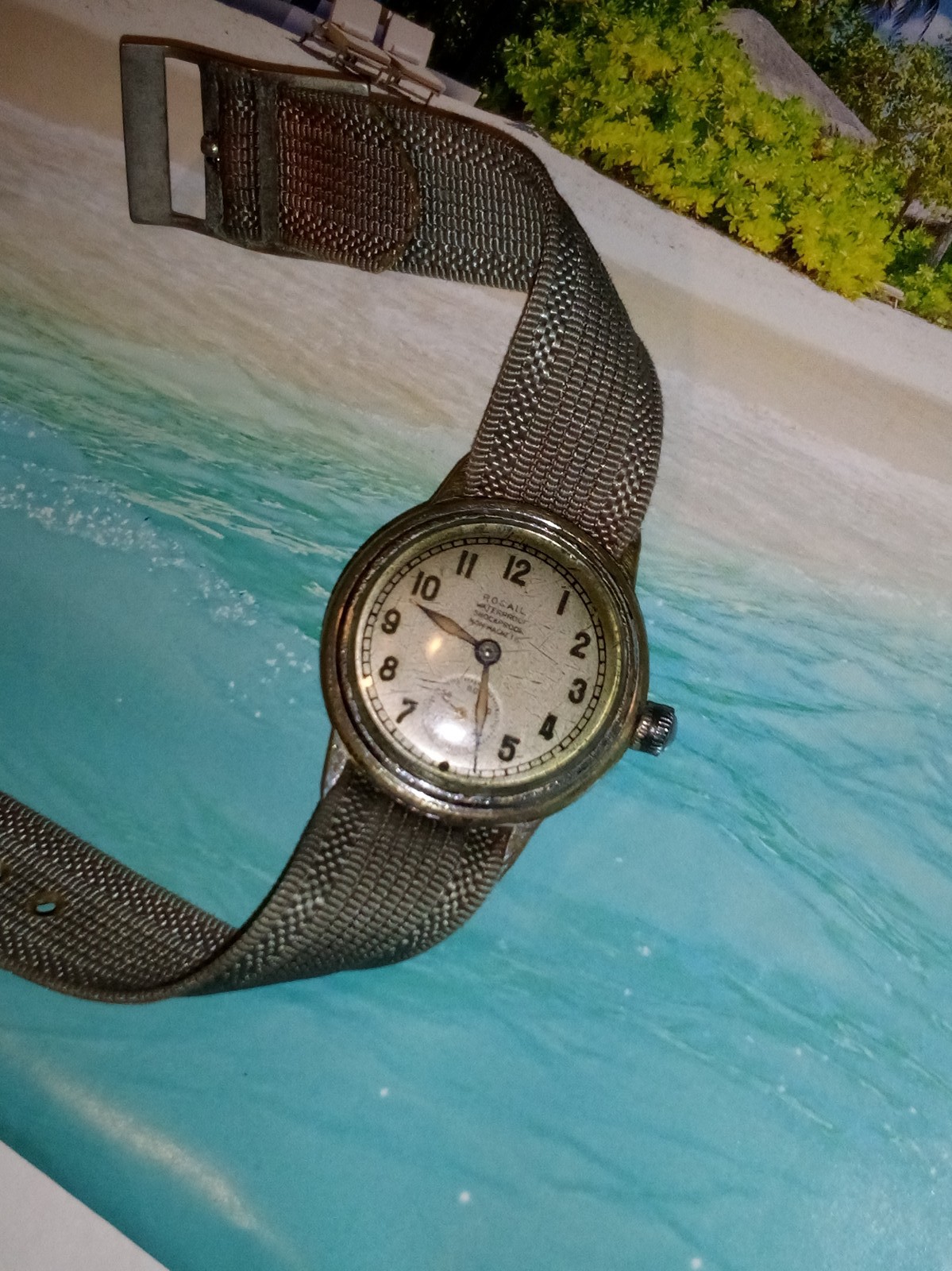 Vintage Rocail Winding Waterproof Shockproof Non Magnetic Watch