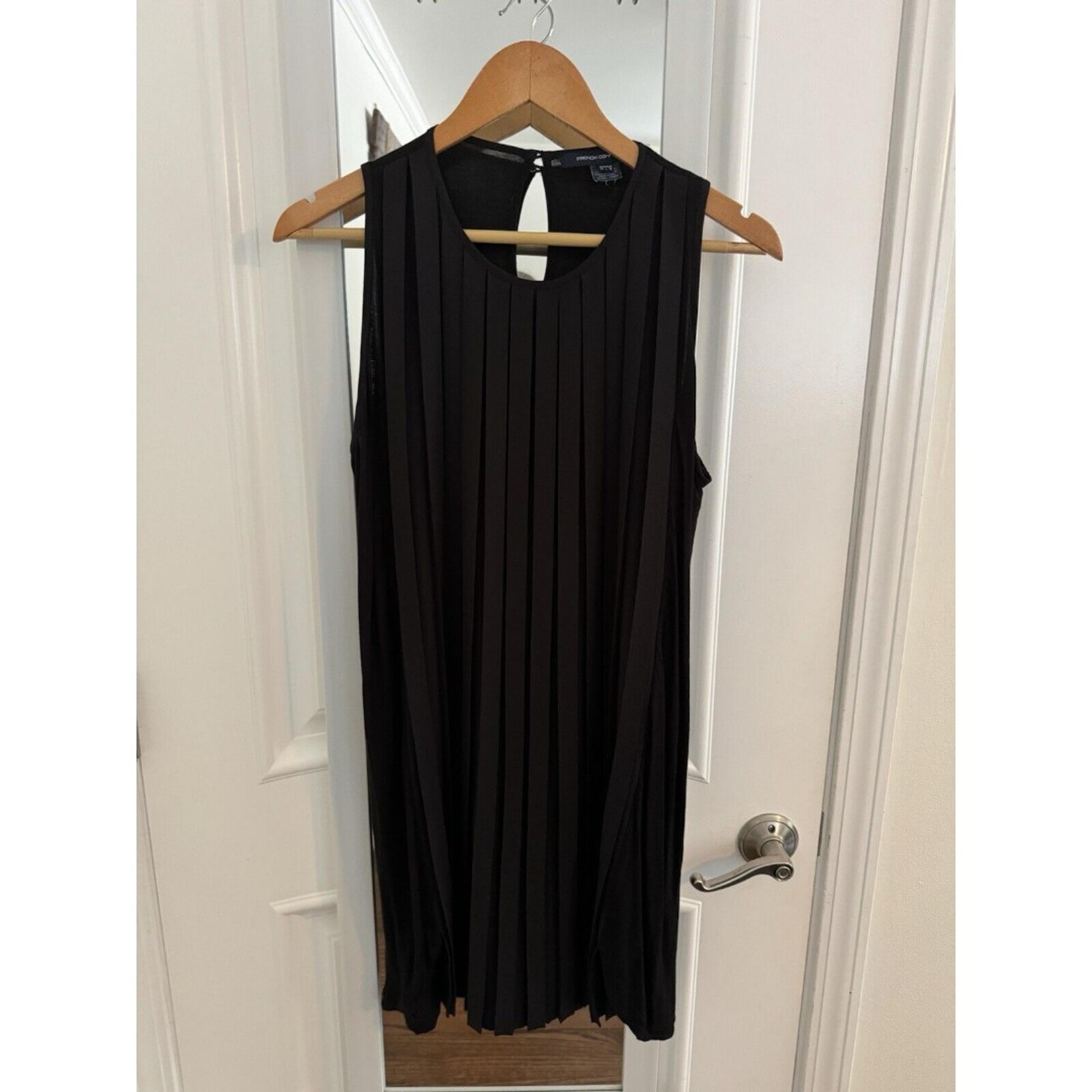 French Connection Sleeveless Dress Women’s Size 14 Pleated Knee Length