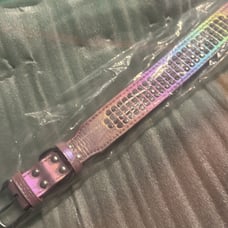 Pink pearl metallic rhinestone large collar