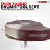 DrumThrone PaddedStool HeightAdjustable Chair HeavyDuty Seat DS CH CHERRY SDL HD