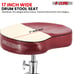 DrumThrone PaddedStool HeightAdjustable Chair HeavyDuty Seat DS CH CHERRY SDL HD