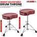DrumThrone PaddedStool HeightAdjustable Chair HeavyDuty Seat DS CH CHERRY SDL HD