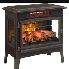 duraflame Freestanding Electric Fireplace Stove Heater with 3D Flame Effect for