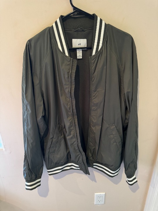 Bomber Jacket for Men H&M Olive Green