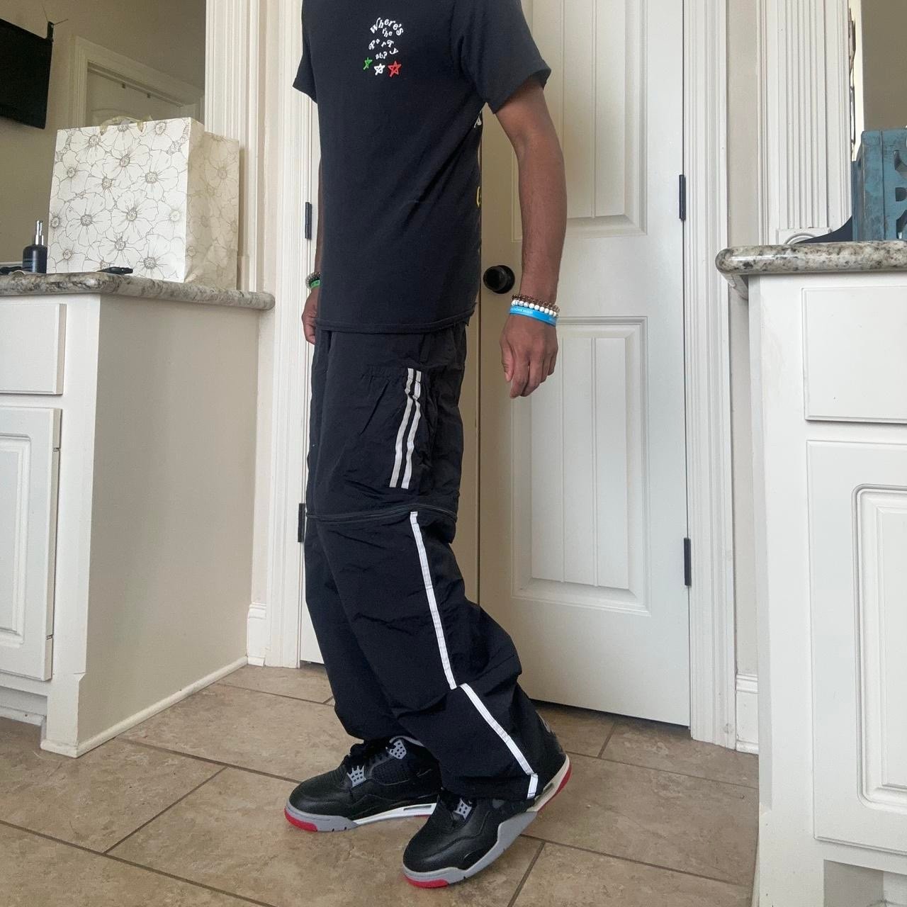 baggy black sweat pants & shorts