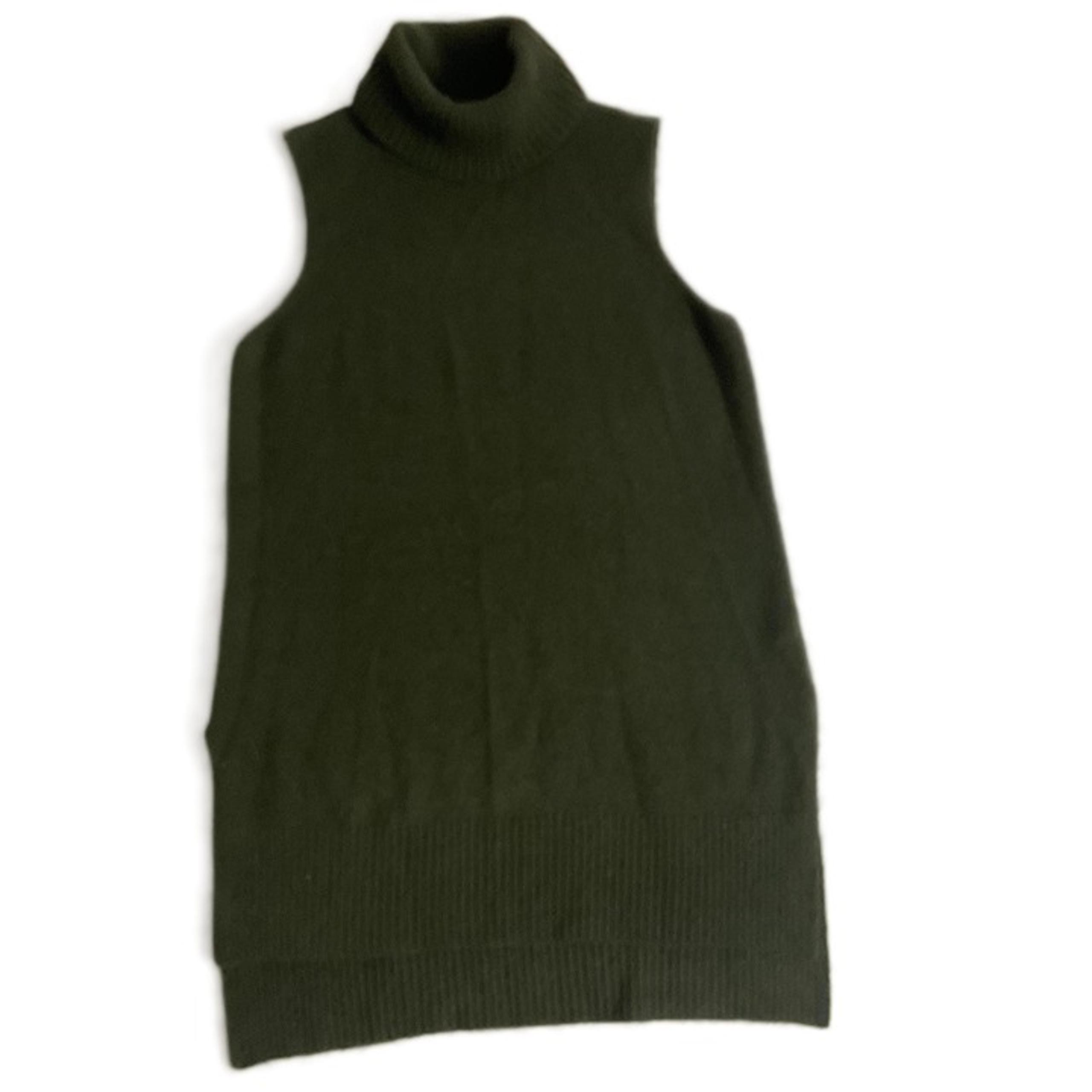 Cynthia Rowley Green Mohair Wool Blend Tank Sweater Medium