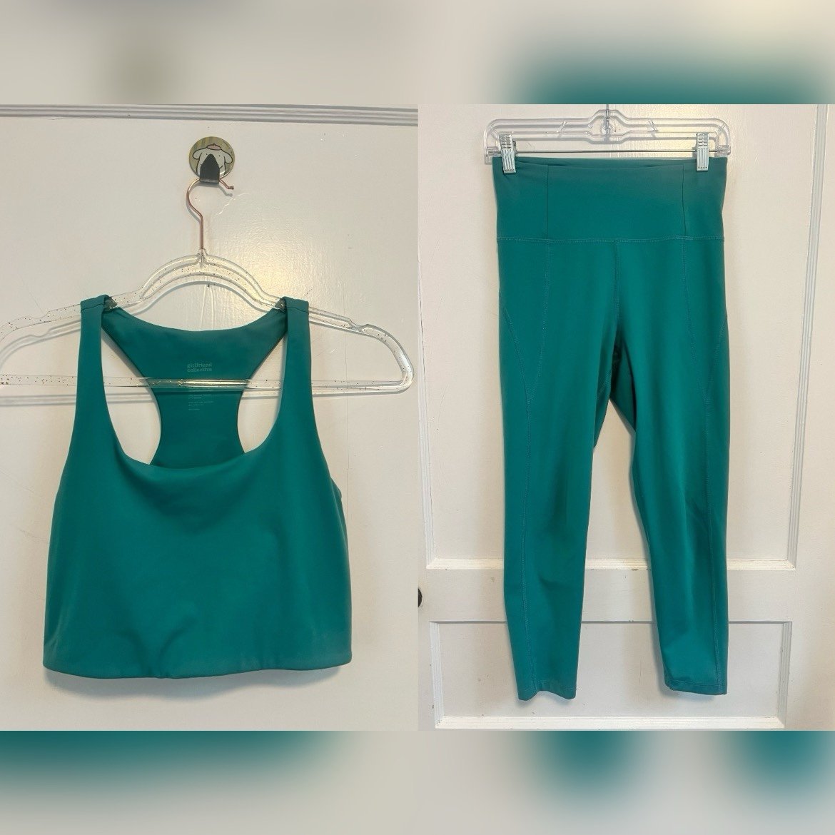 Girlfriend Collective Compressive High Rise Leggings Paloma Sports Bra SET 150