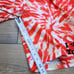 NEW Adidas I heart love Tokyo swim trunks shorts red tie dye men's Medium/Large?